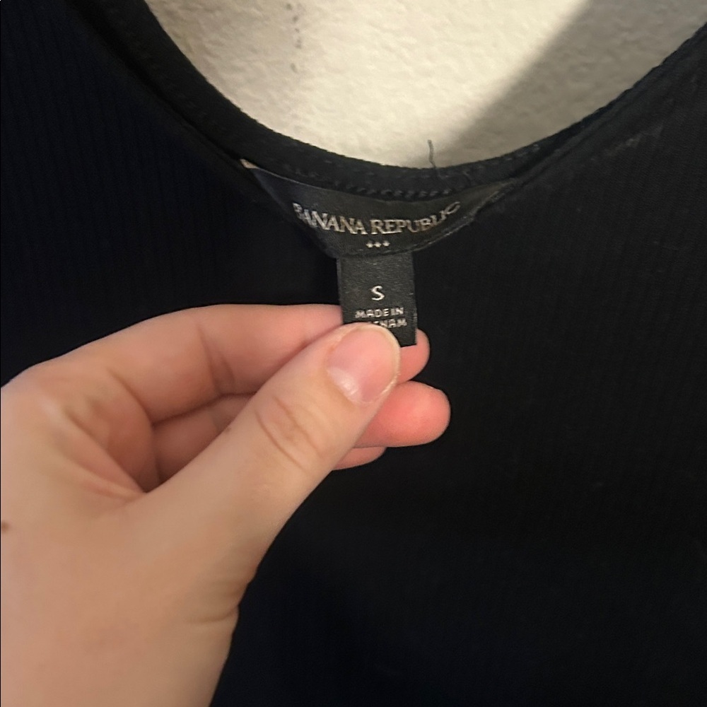 Classic Ribbed Black Bodysuit - Picture 2 of 2